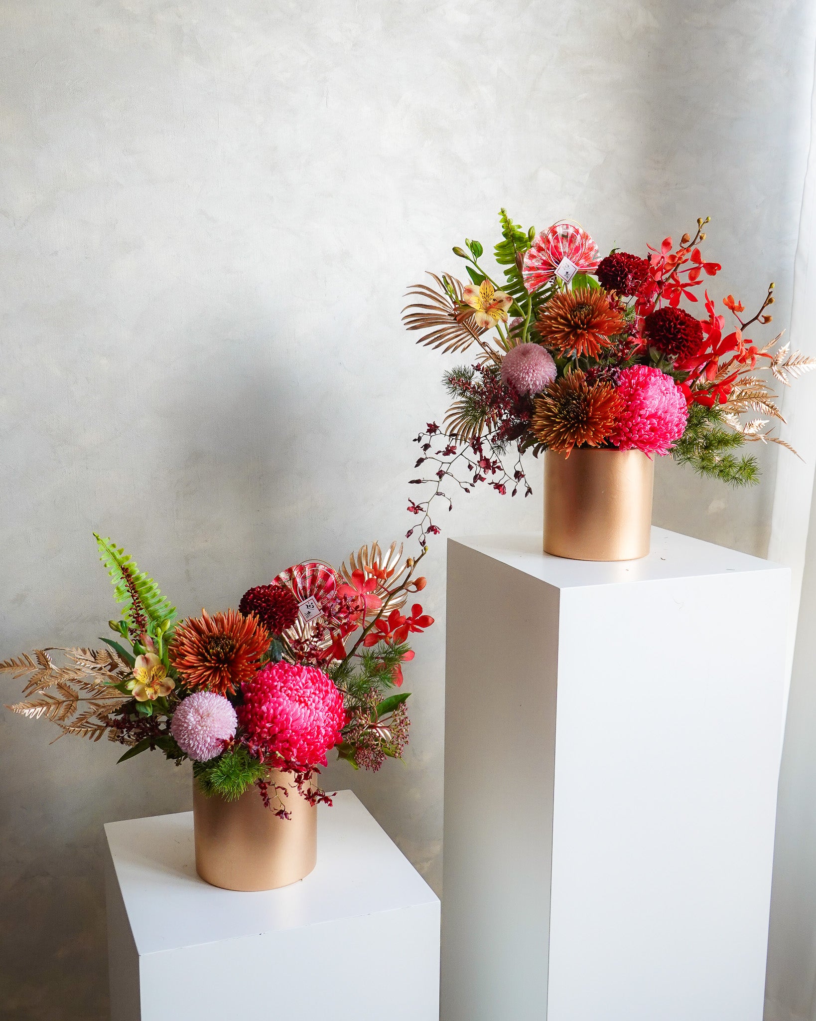 金玉滿堂 | 鮮花檯花 | CNY Table Floral