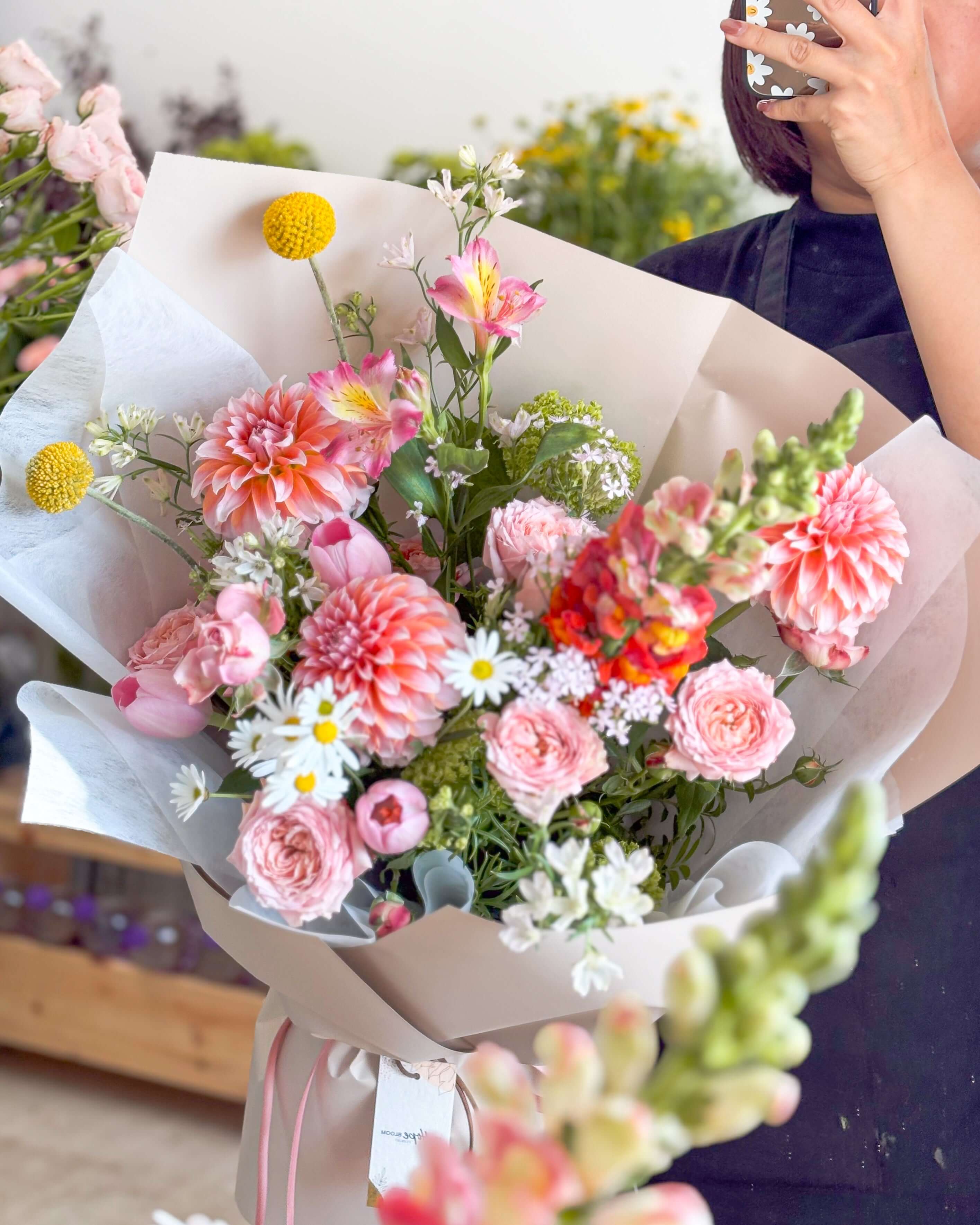 大理花花束 | Dahlia Bouquet | Let Hope Bloom Florist | 香港花店