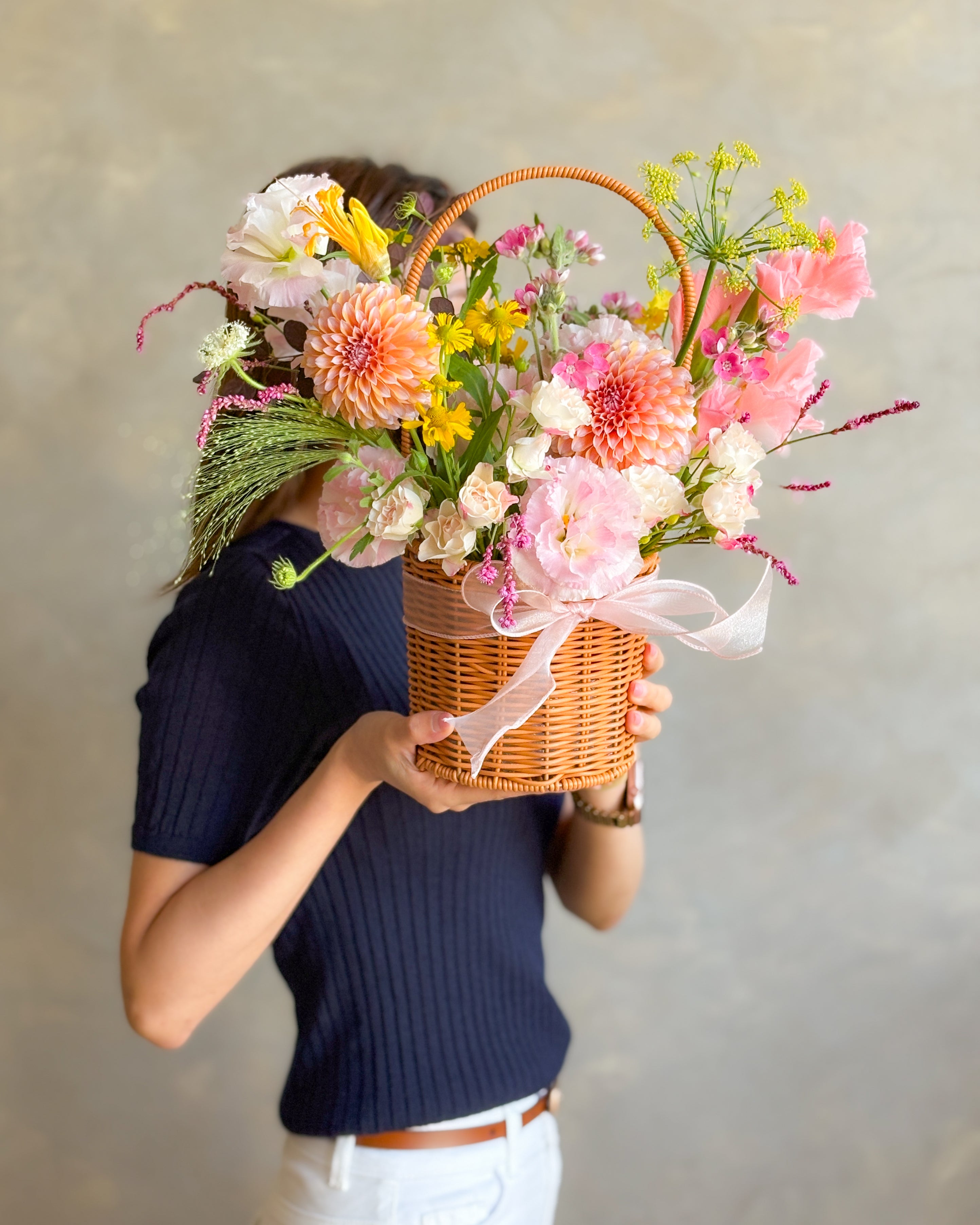 韓式花籃課 | Flower Basket Class | 初階課程 | 花藝課程