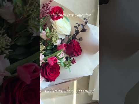 情人節花束2026 | Kiss Me More | 紅玫瑰鬱金香花束