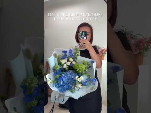 Baby Love 藍色繡球花束 | Let Hope Bloom Florist | 香港花店