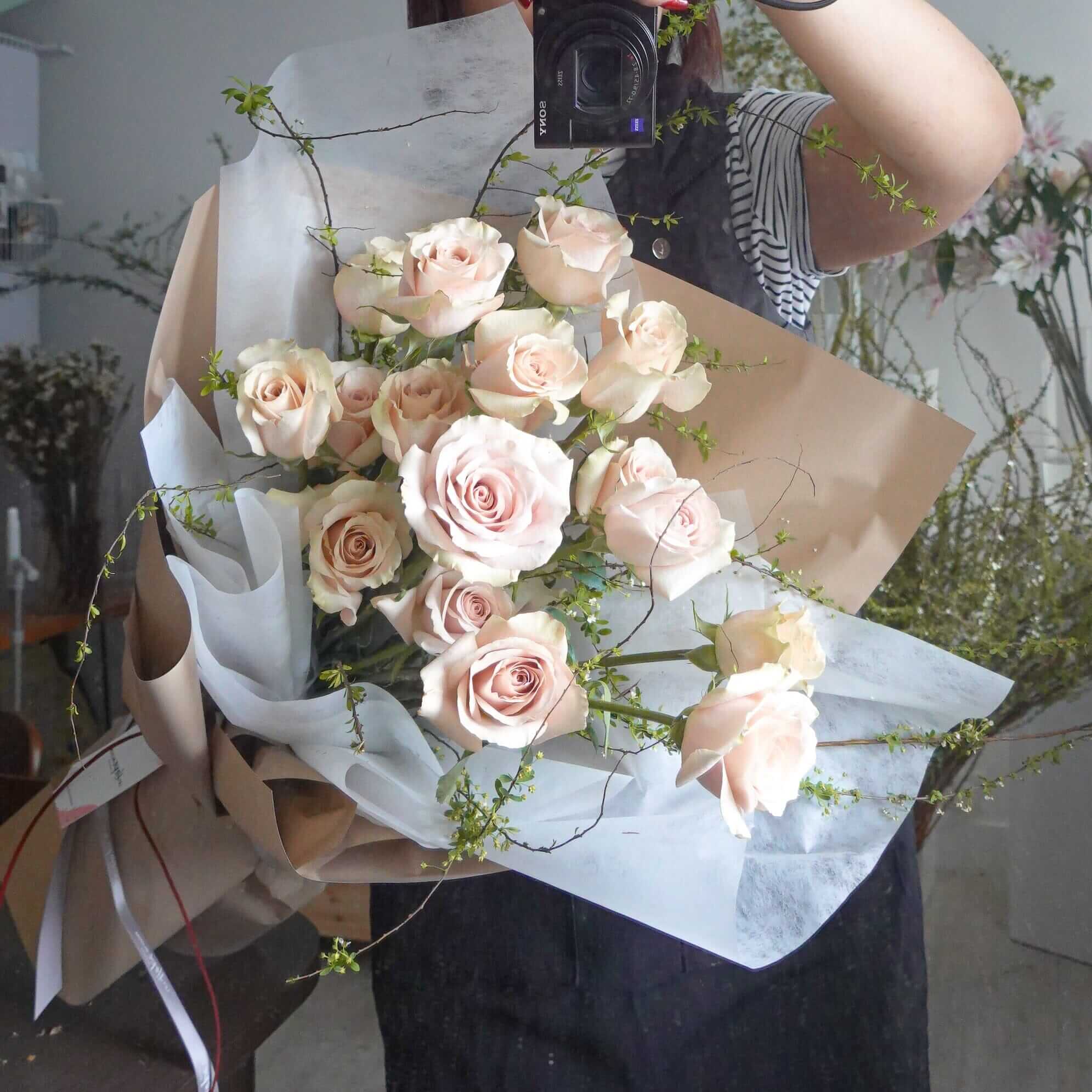Quicksand Rose Bouquet 流沙玫瑰花束 Seasonal Bouquet Let Hope Bloom