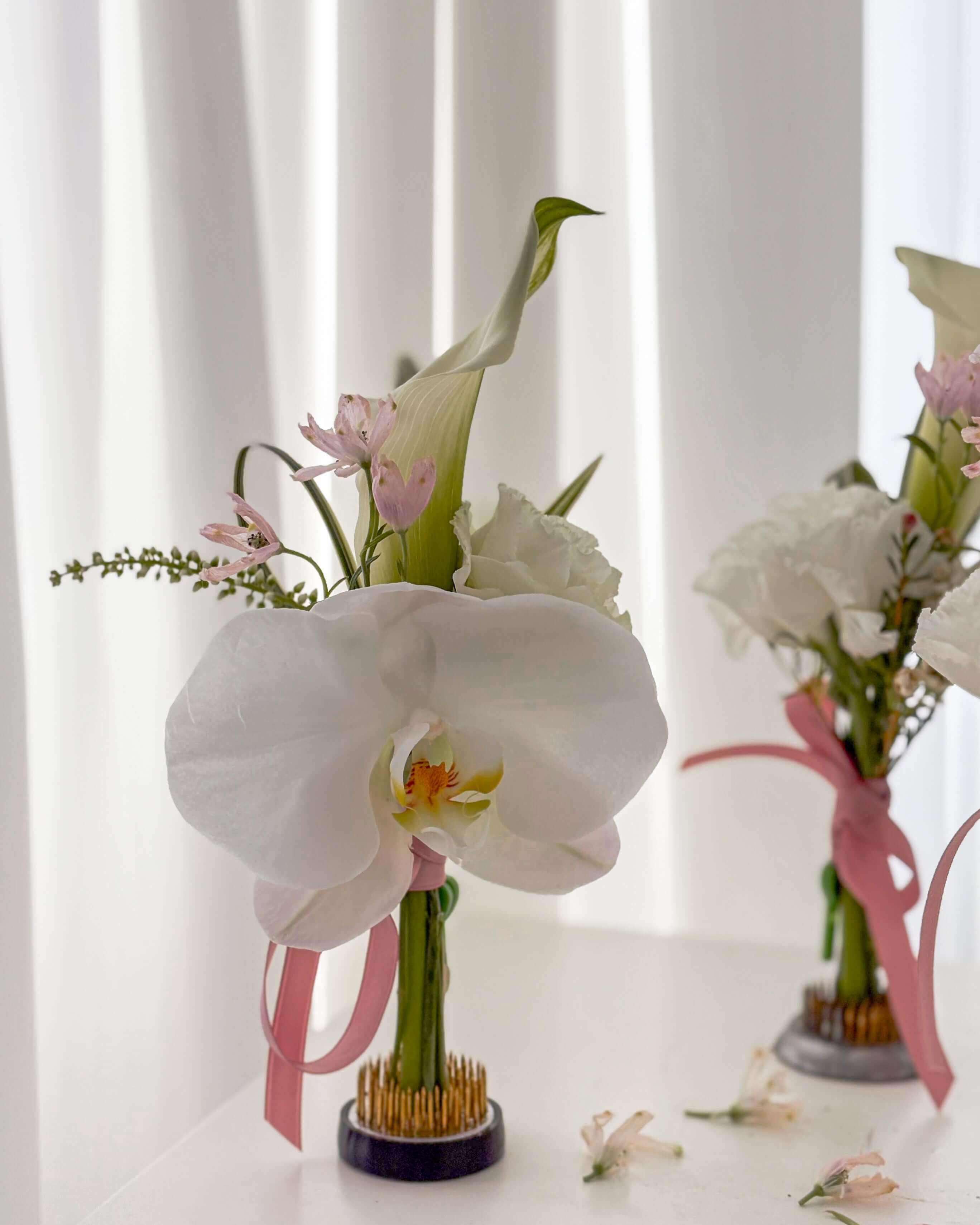 蘭花襟花 Boutonniere Wedding Let Hope Bloom | 香港花店 | Let Hope Bloom Florist