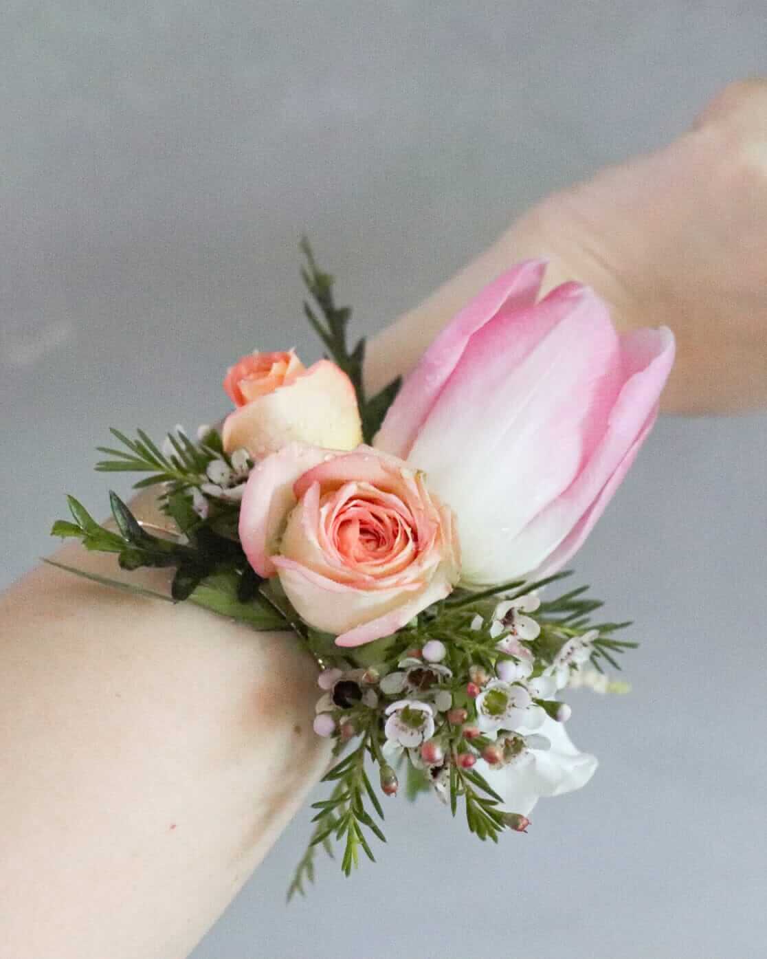 手花 Wrist Flower Bangle | Wedding | 香港花店 | Let Hope Bloom Florist