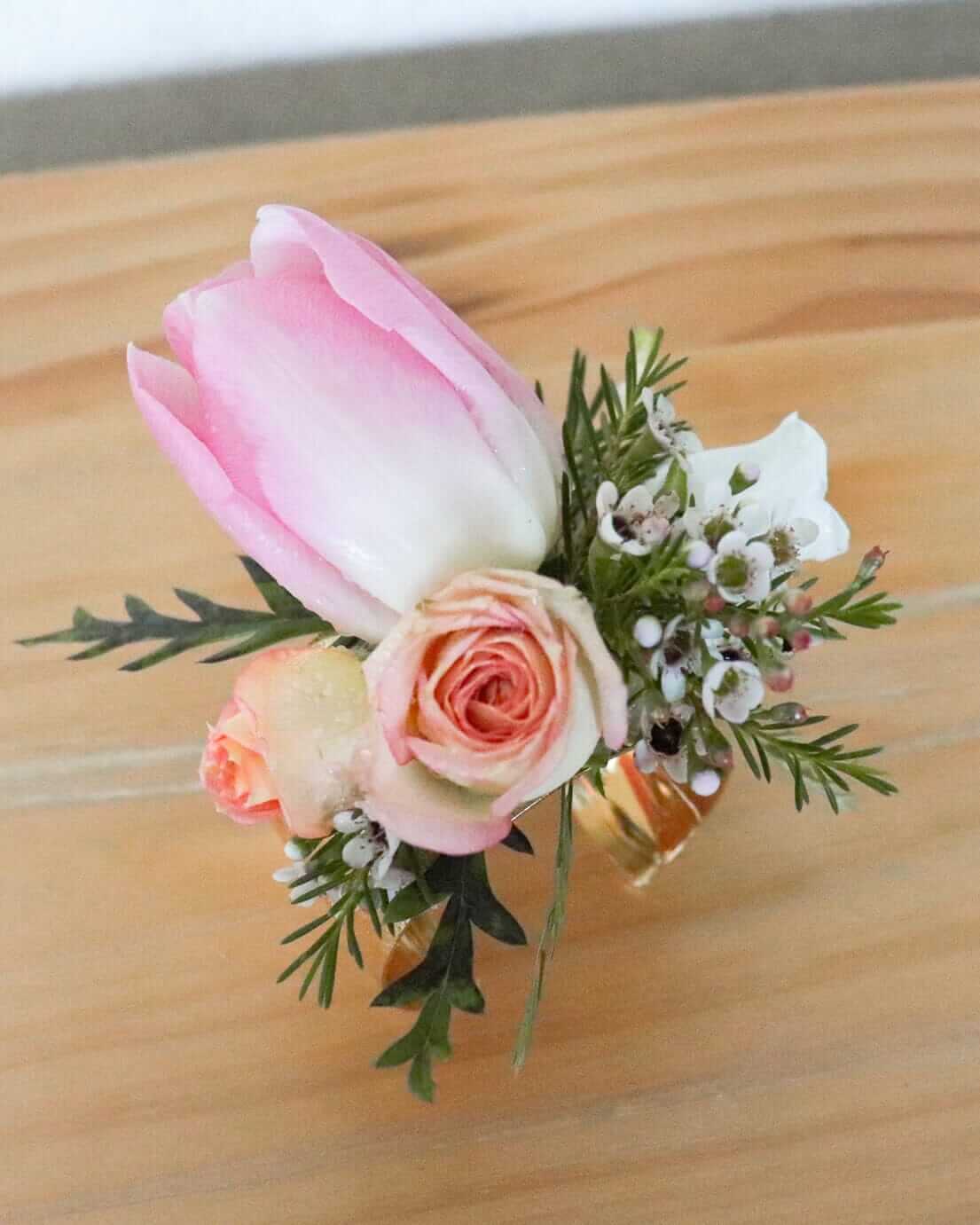 手花 Wrist Flower Bangle | Wedding | 香港花店 | Let Hope Bloom Florist