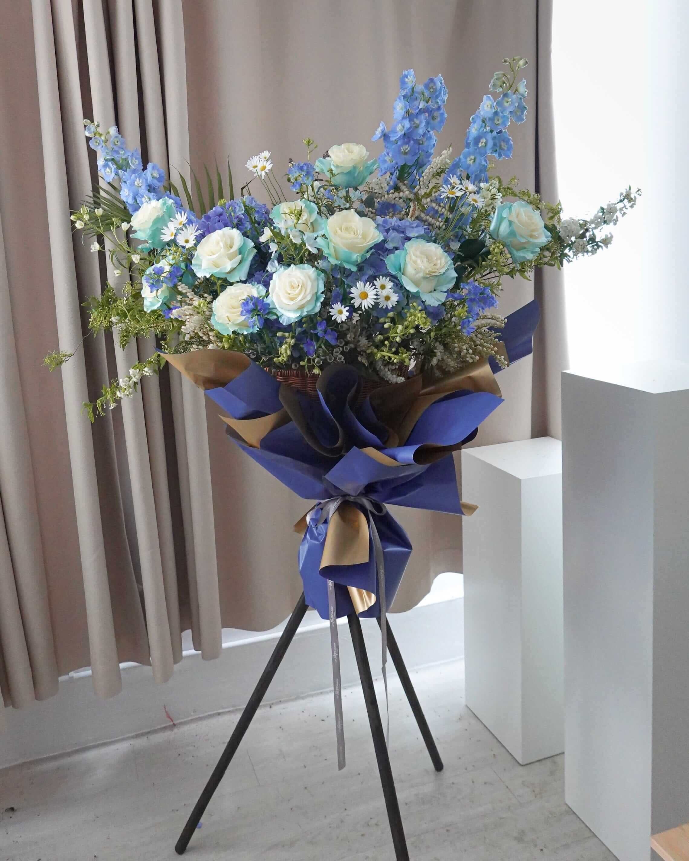 The Florist's Pick Grand Opening Flower Basket | 花藝師發板開張花籃 Flower Stand Let Hope Bloom