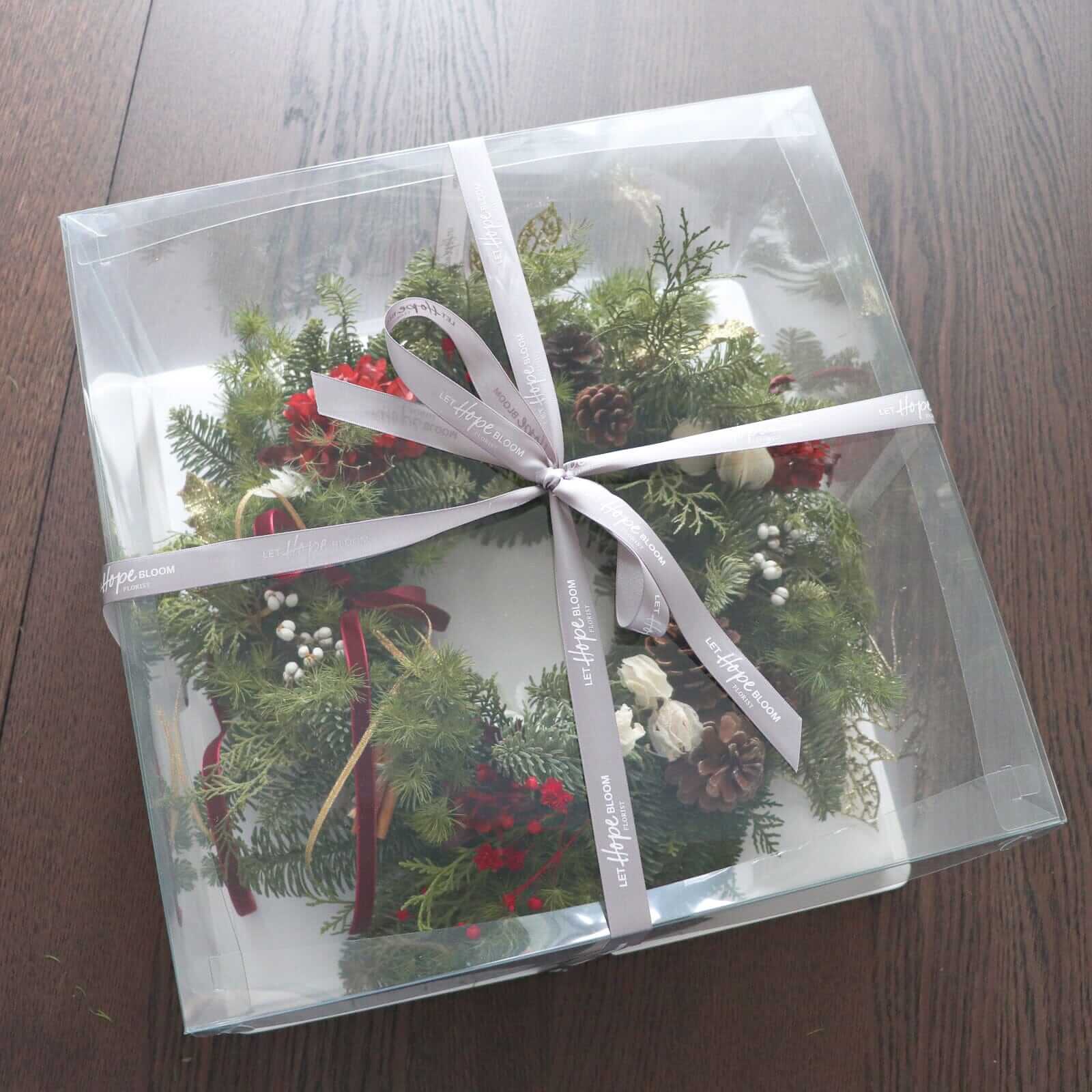 新鮮荷蘭貴族松聖誕花環 <br> Noble Fir Christmas Wreath Christmas Collection Let Hope Bloom