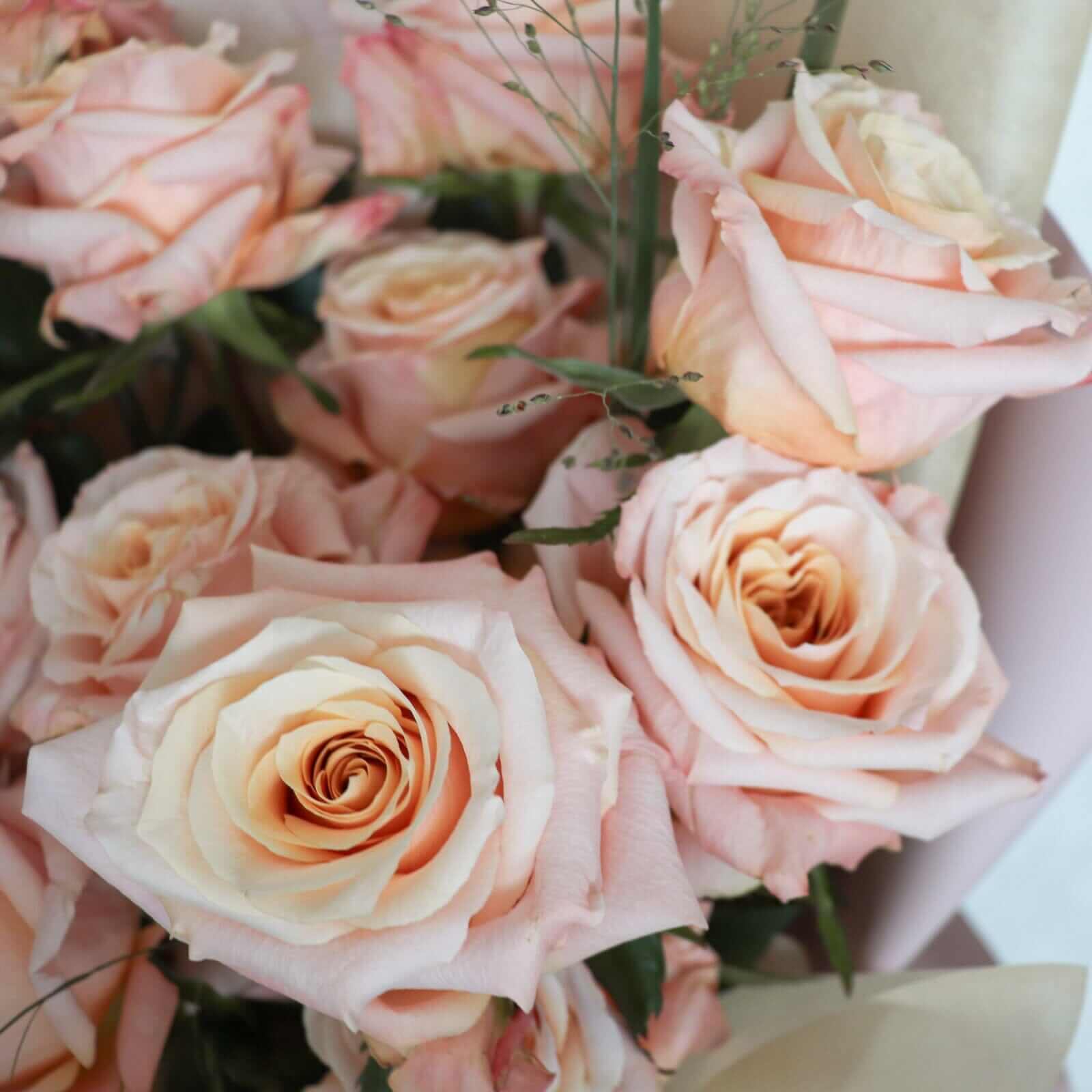 Dear Peach Rosie 蜜桃色玫瑰花束 Seasonal Bouquet Let Hope Bloom