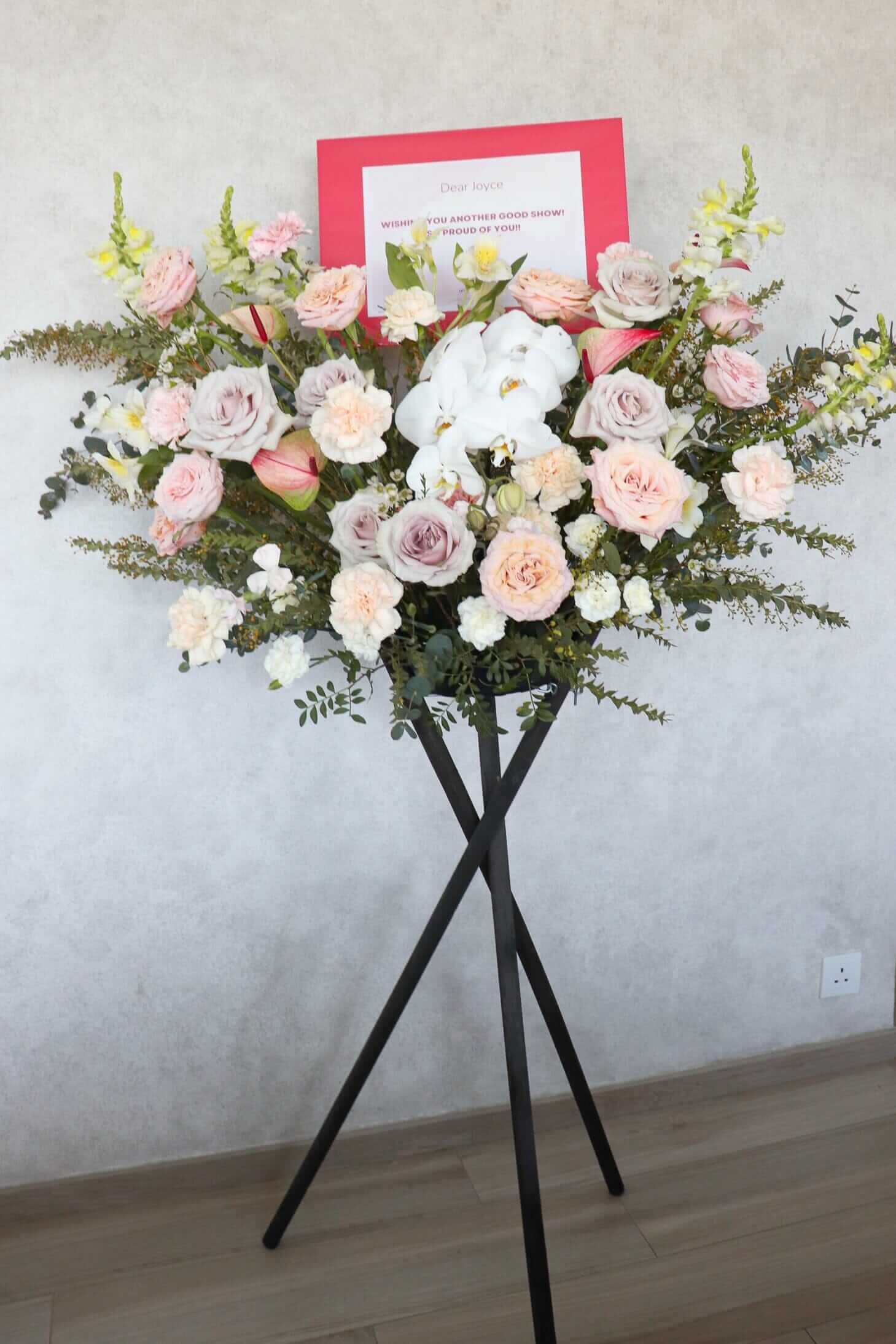 Orchid Deluxe 蝴蝶蘭花 | 開張花籃 | 香港花店 | 網上訂花 | Flower Bouquet Delivery