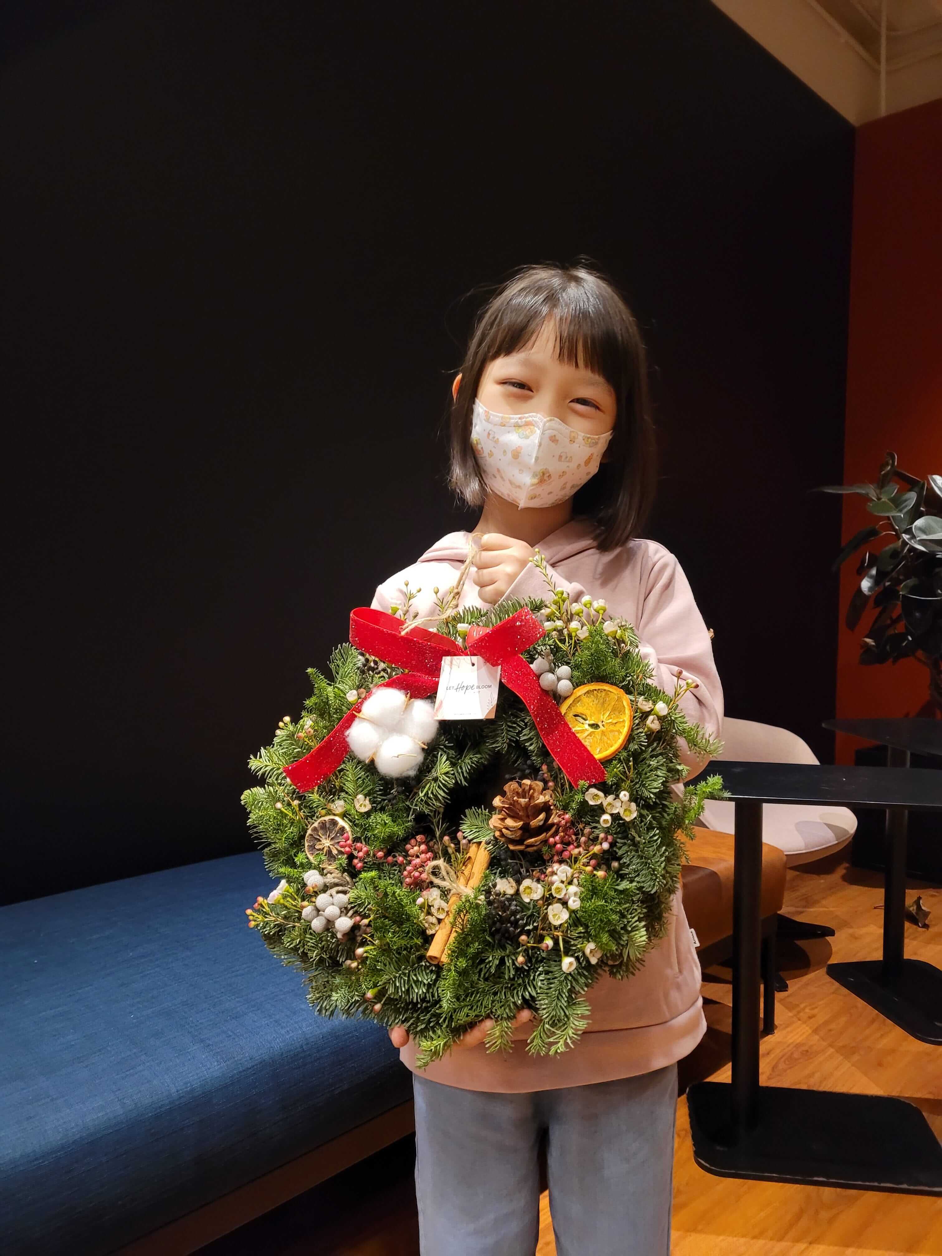 手工貴族松聖誕花圈工作坊 Noble Fir Christmas Wreath Workshop Christmas Collection Let Hope Bloom