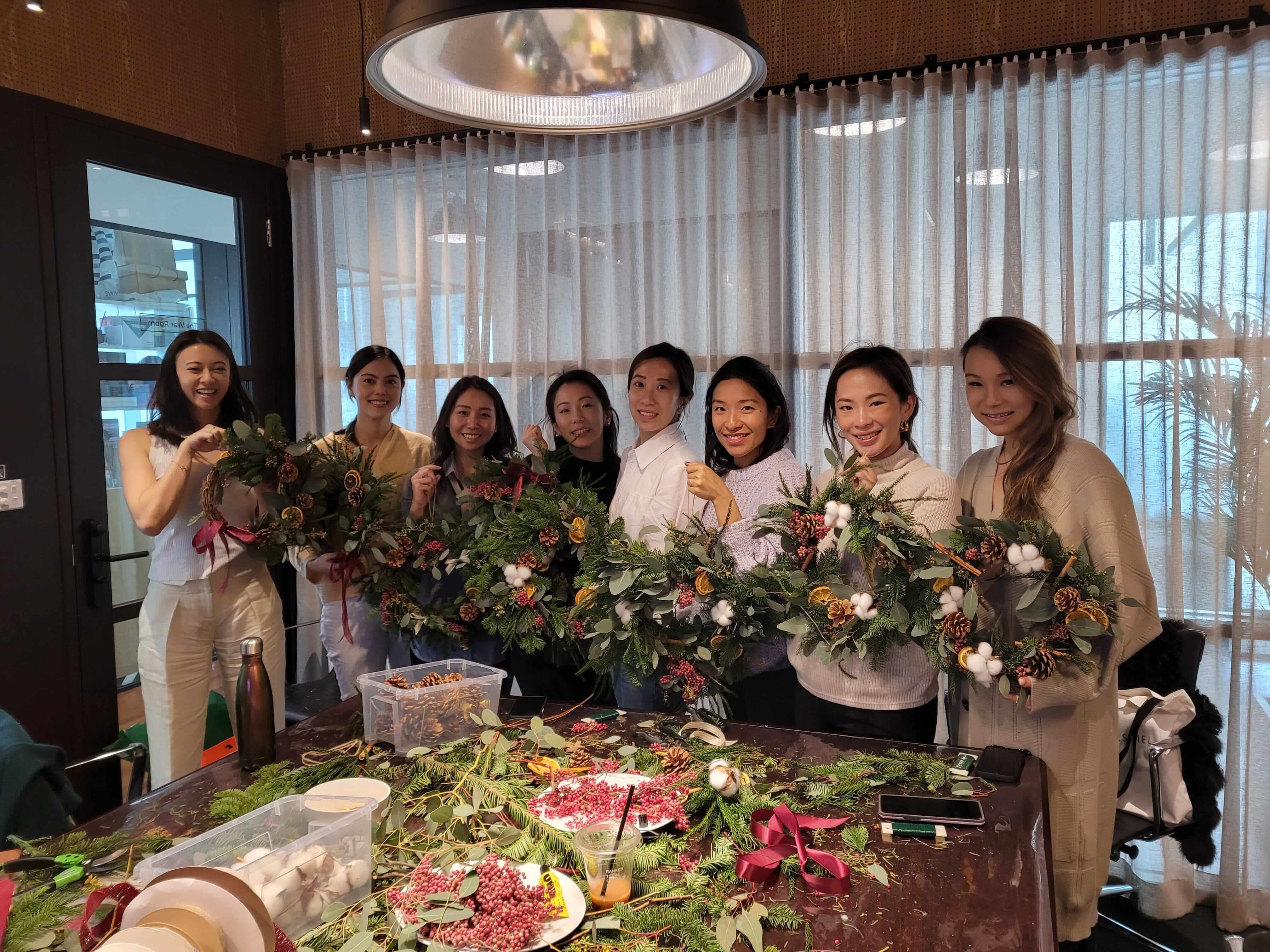 手工貴族松聖誕花圈工作坊 Noble Fir Christmas Wreath Workshop Christmas Collection Let Hope Bloom
