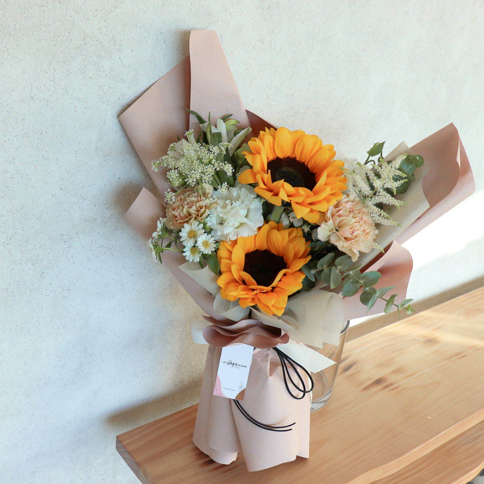 Sunny Day 向日葵花束 | 香港花店 | 網上訂花 | Flower Bouquet Delivery