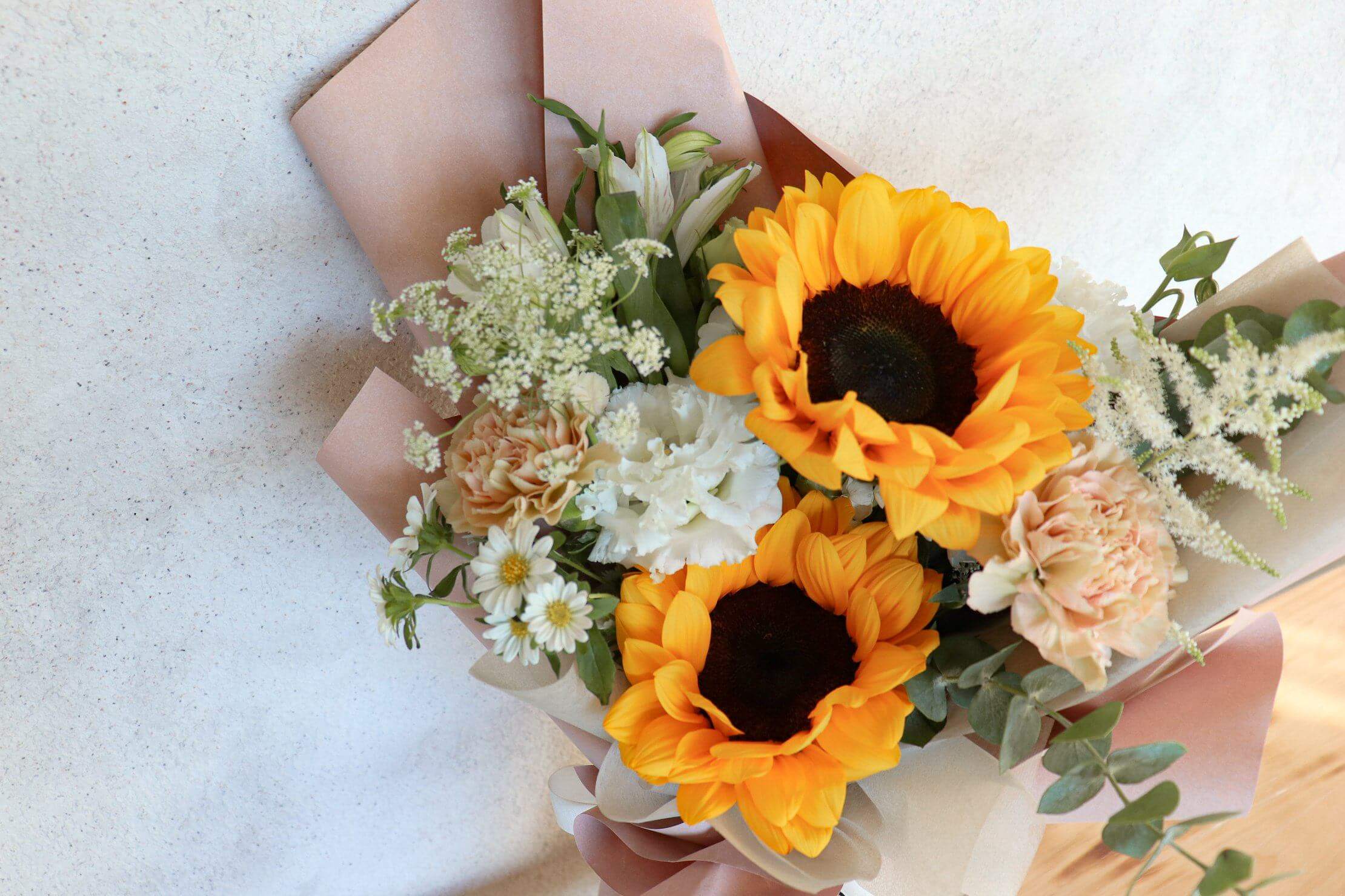 Sunny Day 向日葵花束 | 香港花店 | 網上訂花 | Flower Bouquet Delivery