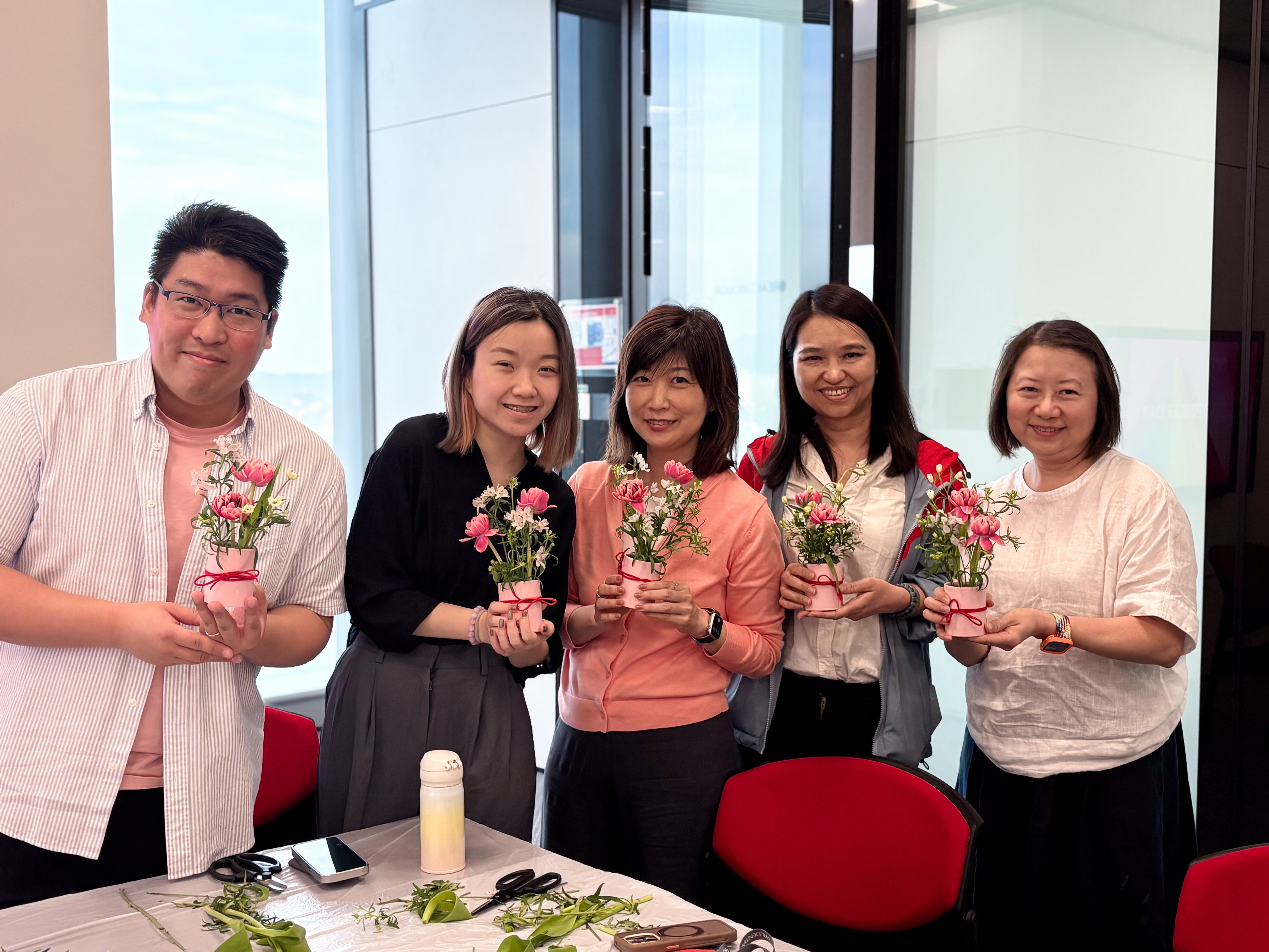 Prudential | Pink Day 花藝工作坊