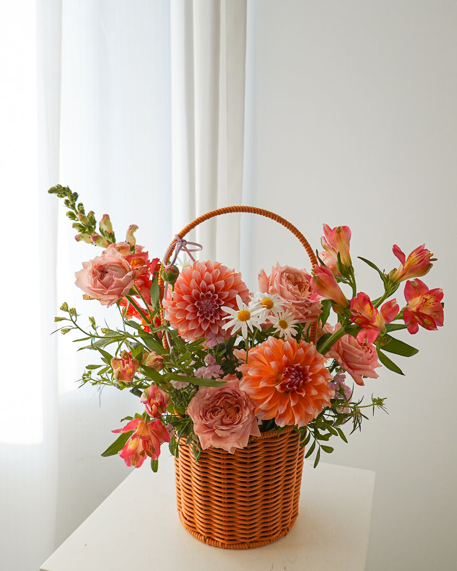 Sunrise Charm 大理花花籃
