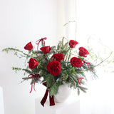 Crimson Noel | 聖誕花瓶 <br> Christmas Vase Arrangement Christmas Collection Let Hope Bloom 