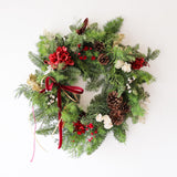 新鮮荷蘭貴族松聖誕花環 <br> Noble Fir Christmas Wreath Christmas Collection Let Hope Bloom 