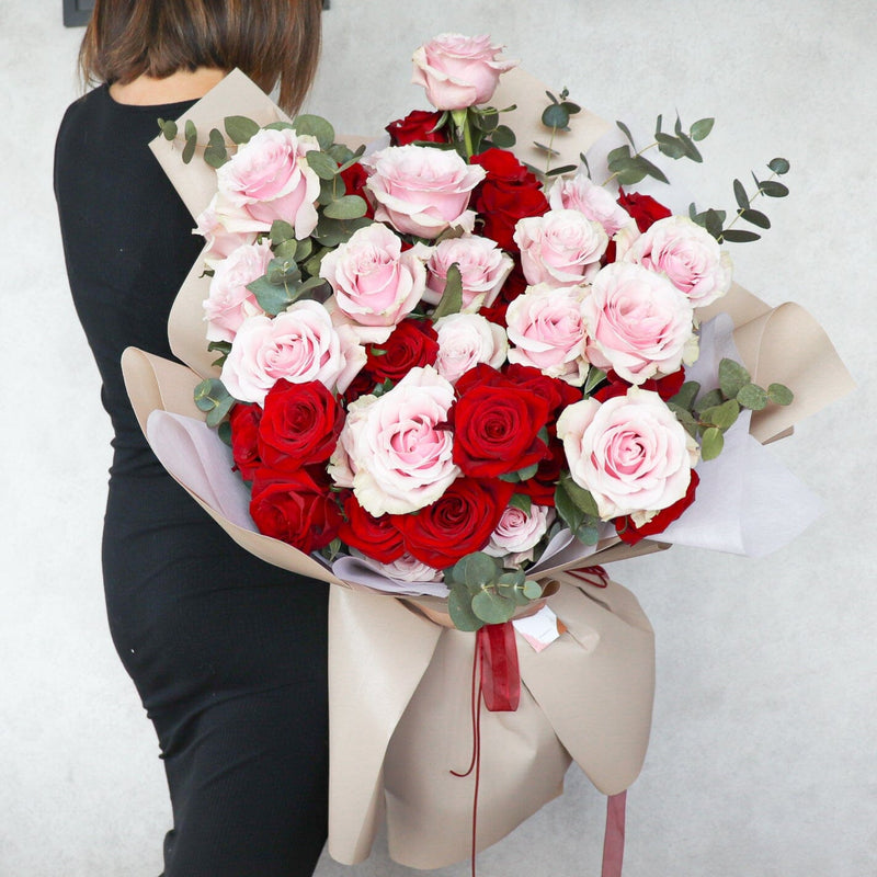 Better Together | 紅粉混色玫瑰花束 Seasonal Bouquet Let Hope Bloom 