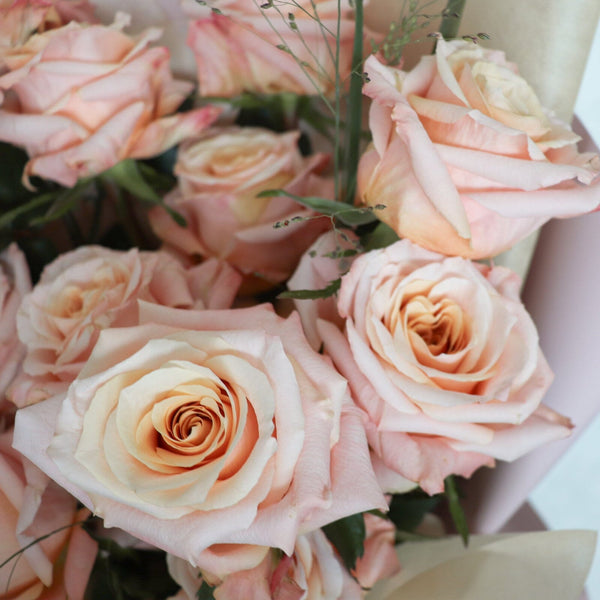 Dear Peach Rosie 蜜桃色玫瑰花束 Seasonal Bouquet Let Hope Bloom 