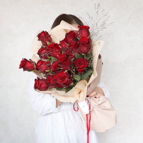 Dear Red Rosie 紅玫瑰花束 | 香港花店 | 網上訂花 | Flower Bouquet Delivery