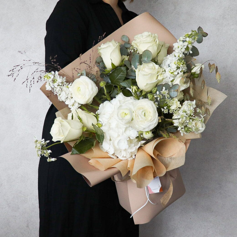 Harmony 綠白系花束 | 香港花店 | 網上訂花 | Flower Bouquet Delivery