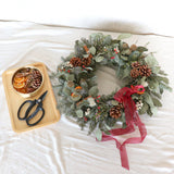 手工貴族松聖誕花圈工作坊 Noble Fir Christmas Wreath Workshop Christmas Collection Let Hope Bloom 